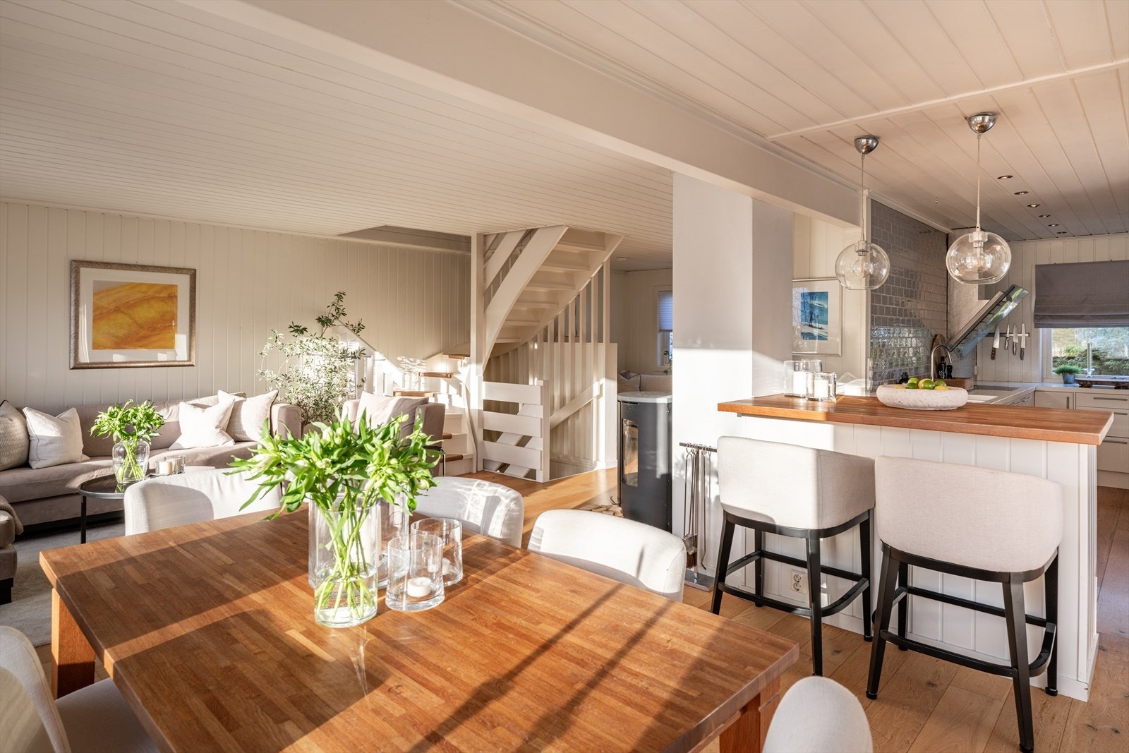 Lys og trivelig stue i 1. etasje. Galleribilde