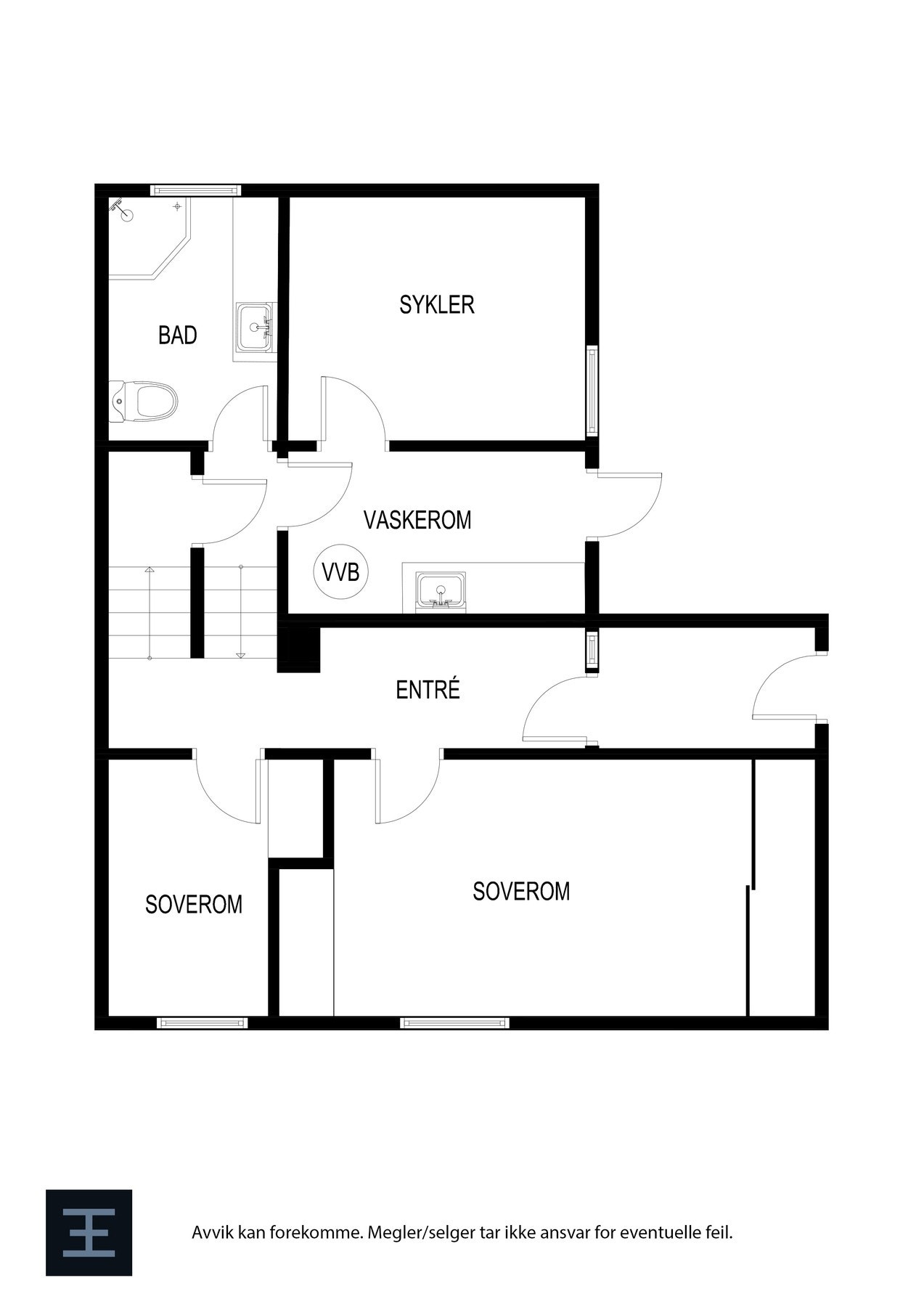 Plantegning - 1. etasje. Galleribilde