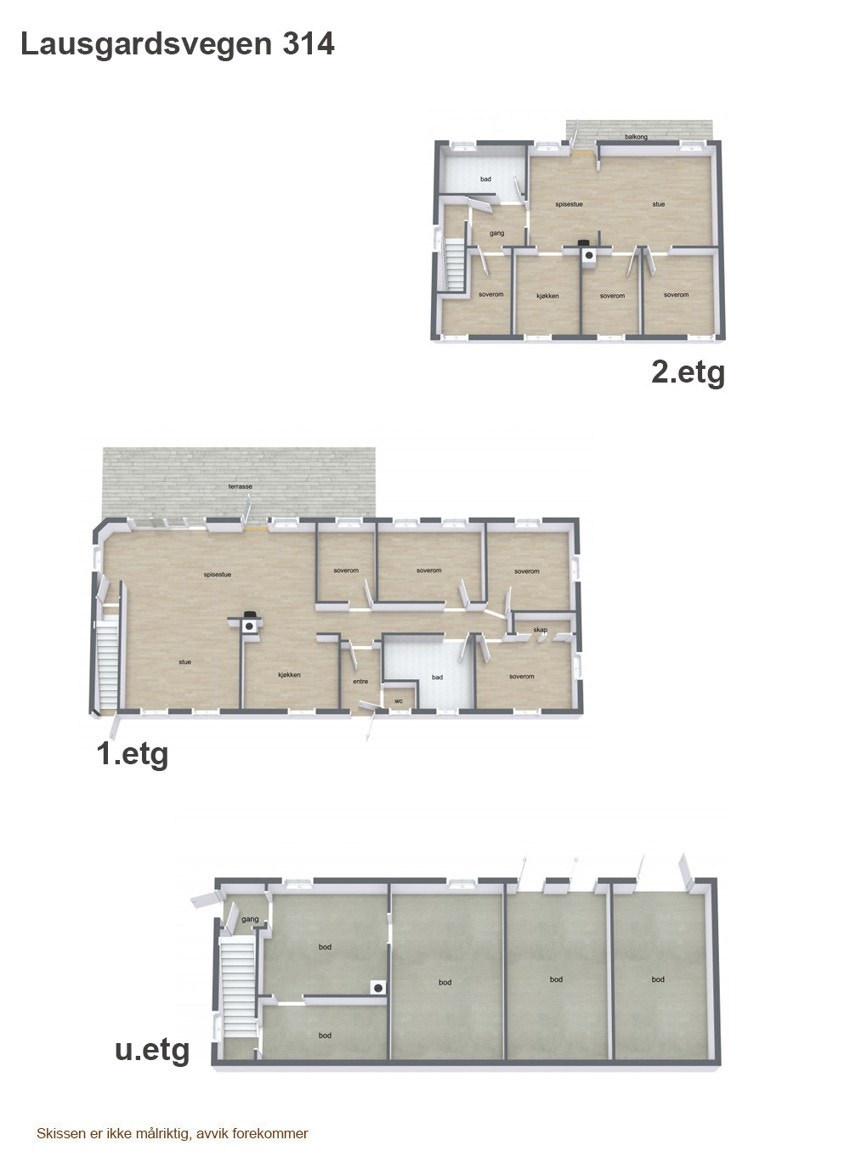 Plantegning oversikt Galleribilde
