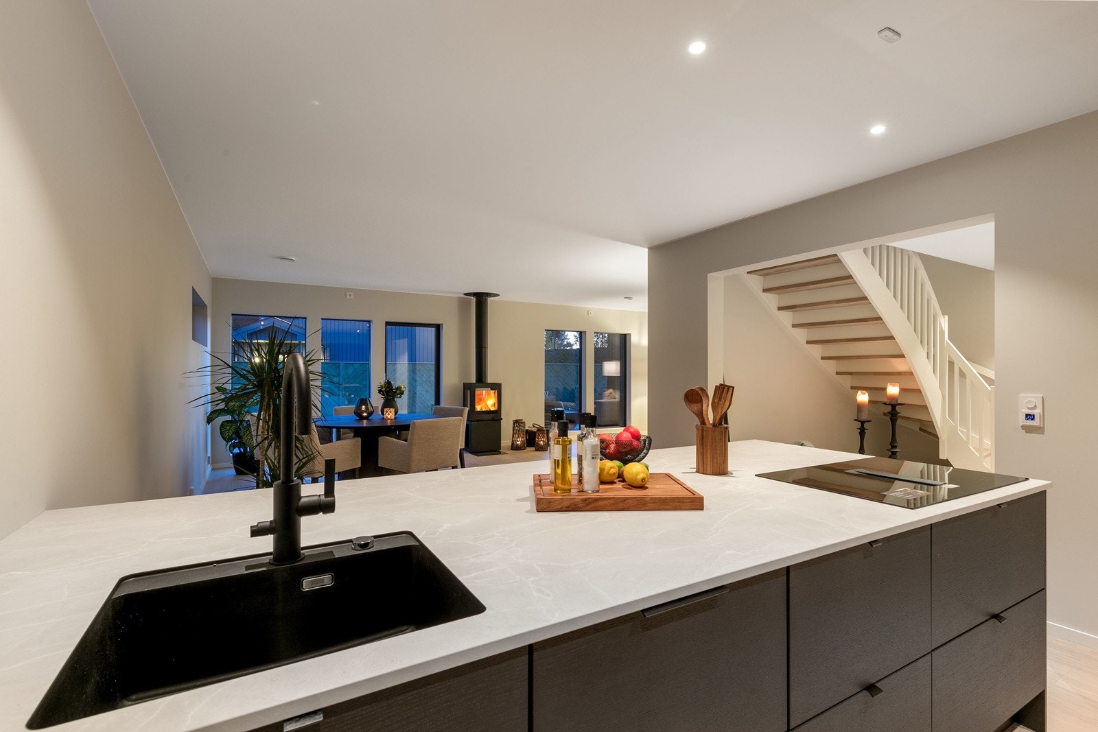 Kveldsstemning kjøkken Galleribilde