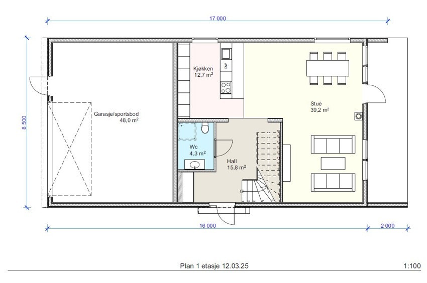 Plantegning - 1. etasje Galleribilde