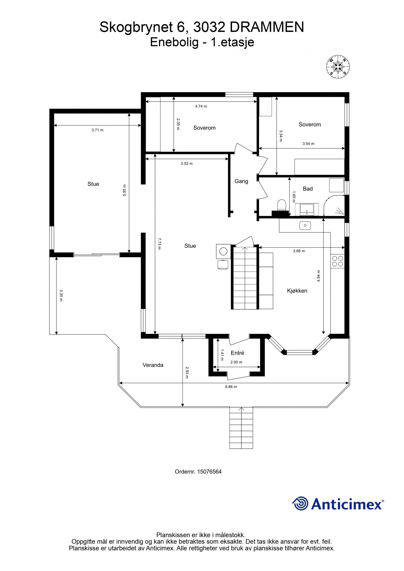 Plantegning- 1.etasje Galleribilde