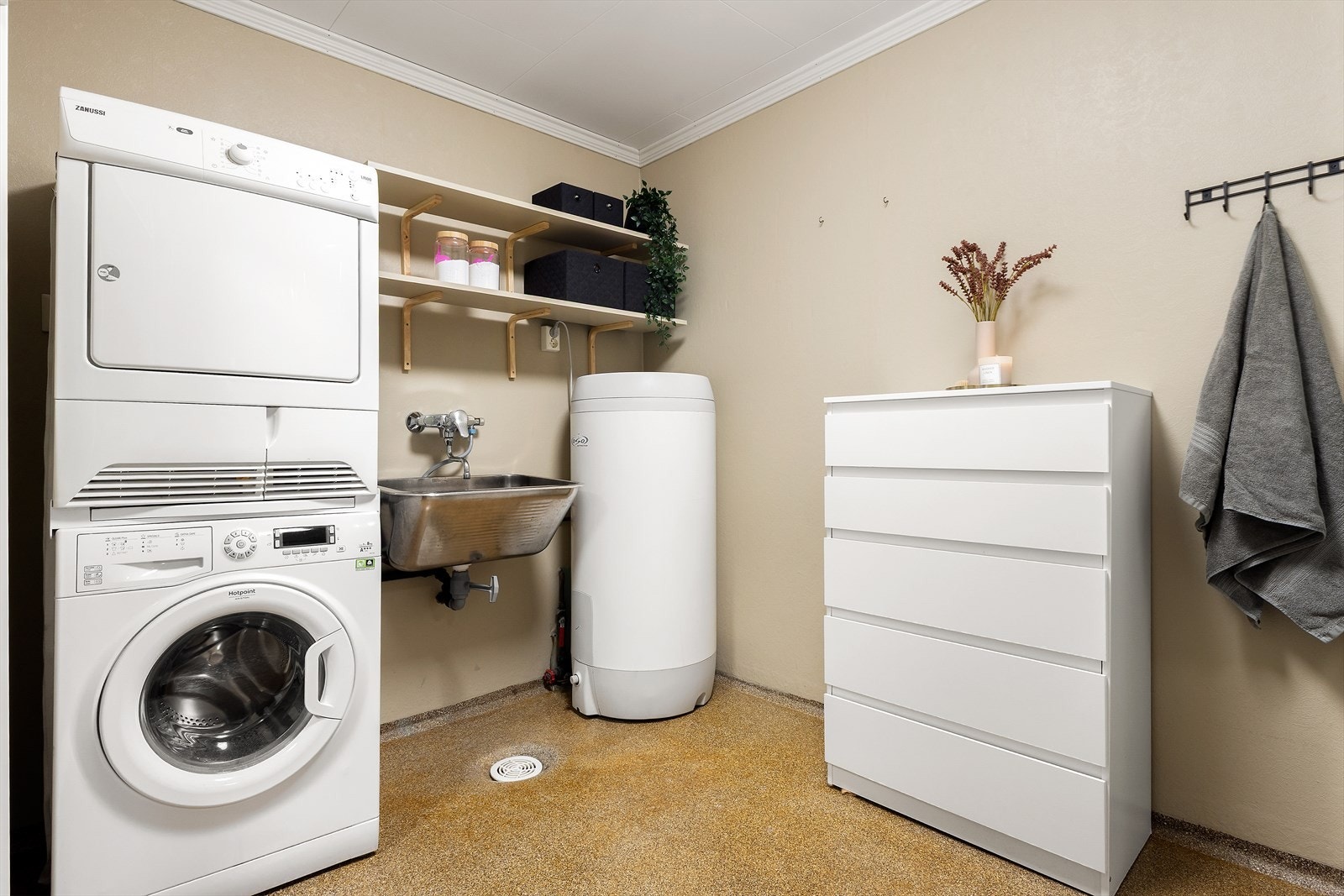 Her er det varmekabler i gulvet. Galleribilde