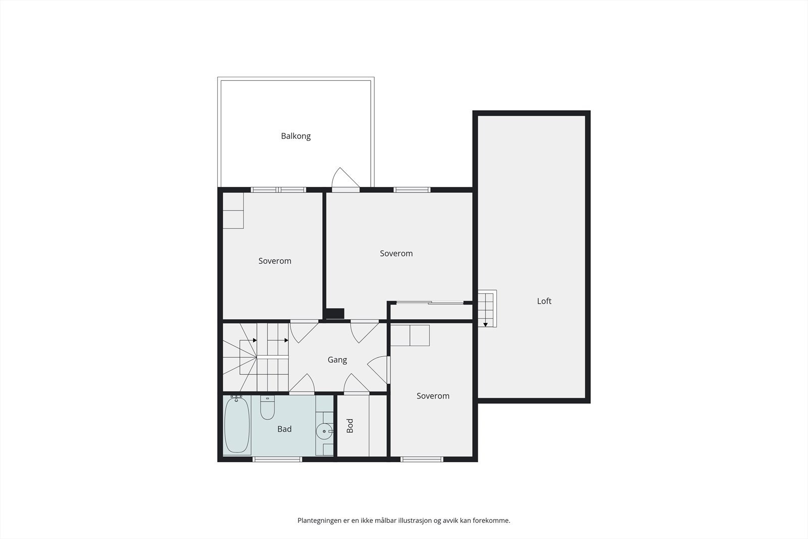 Plantegning 2. etasje. Galleribilde