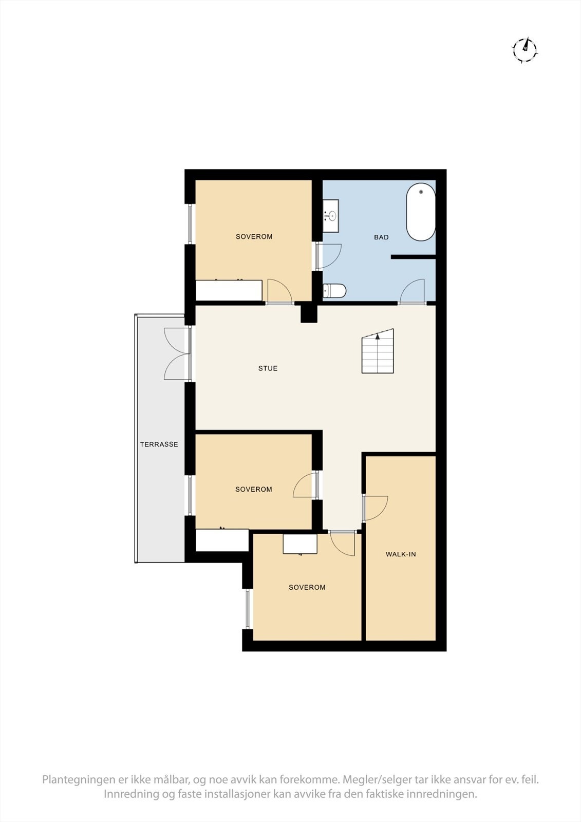 Plantegning underetasje Galleribilde