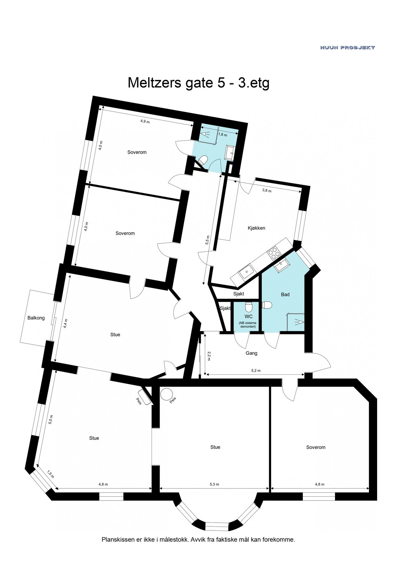 Plantegning dagens situasjon. Galleribilde