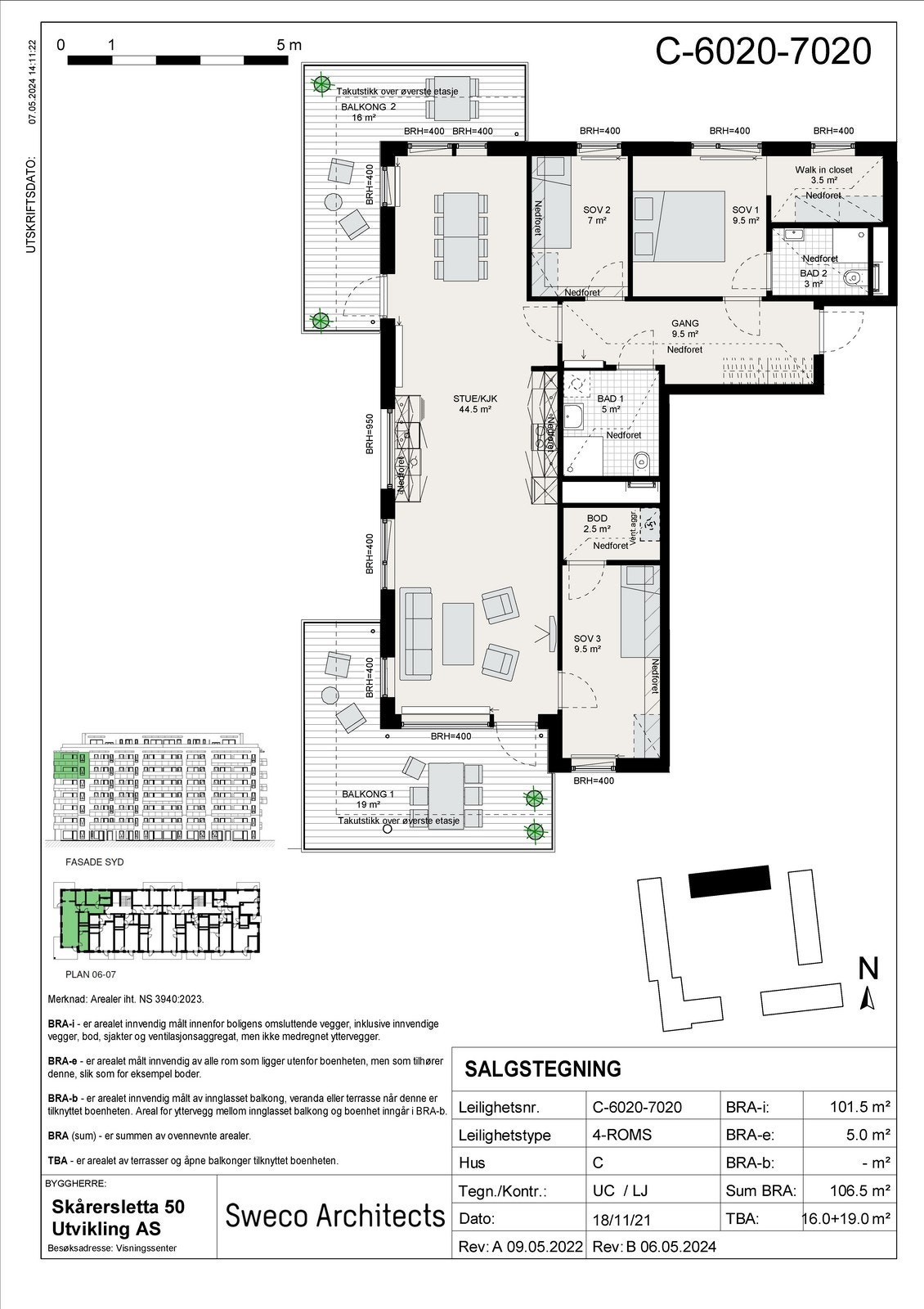 Plantegning av ledig bolig. Galleribilde