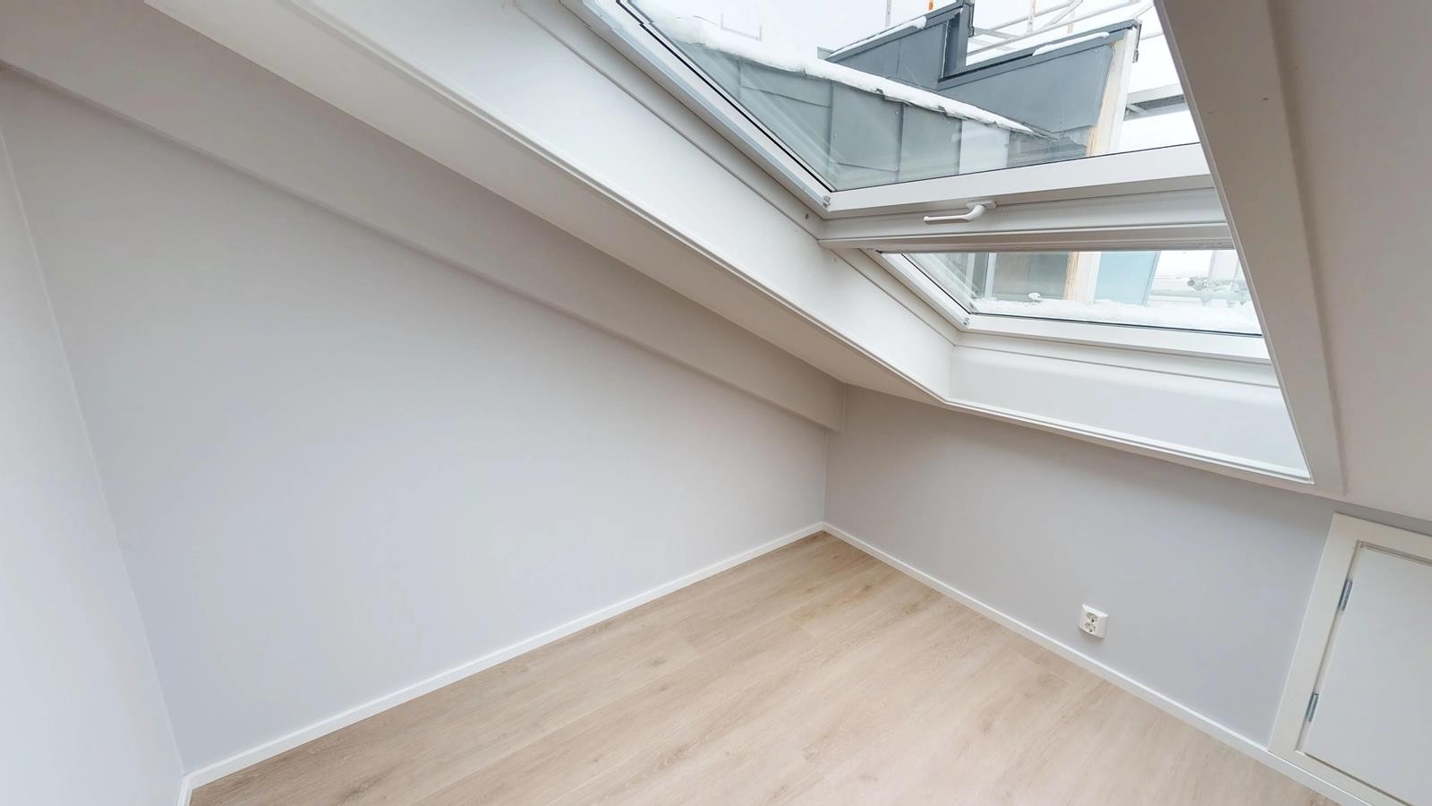 Rommets utforming gir en tilbaketrukket stue eller sovealkove Galleribilde