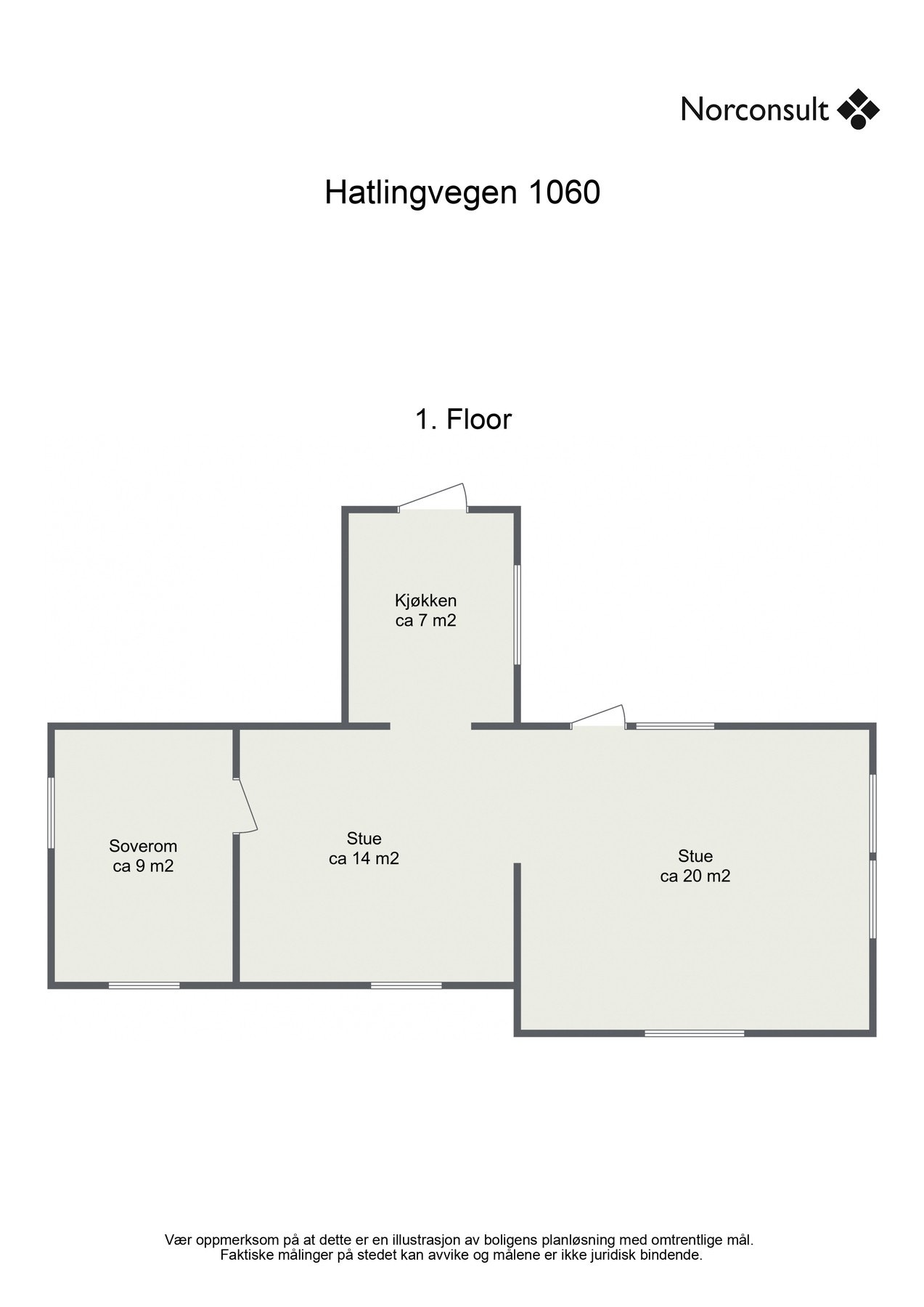 Planløsning hytte Galleribilde