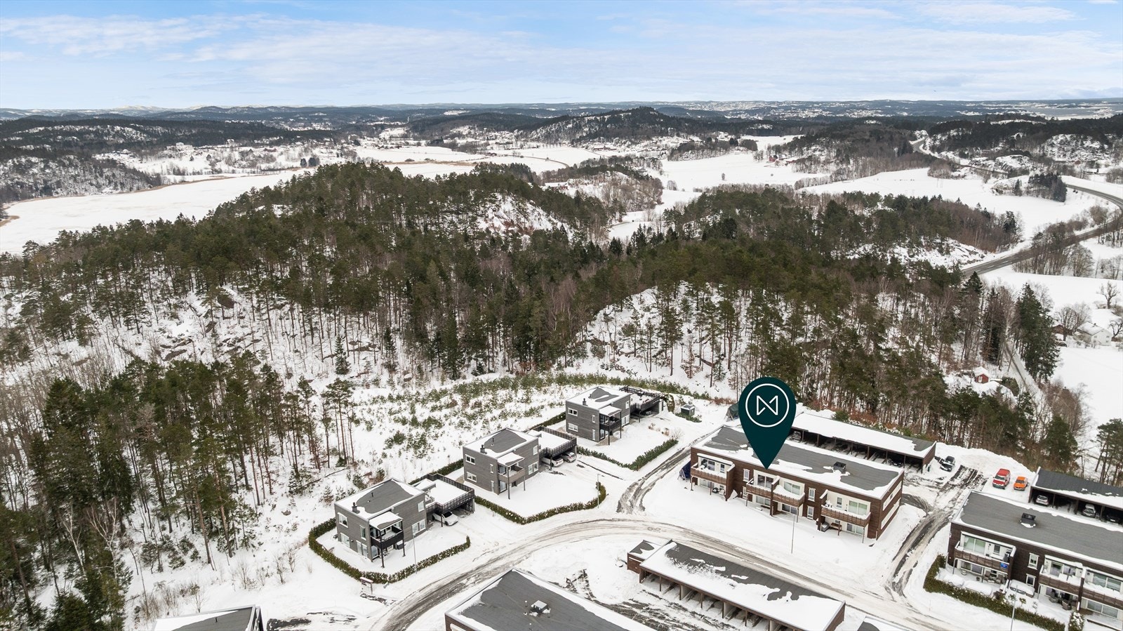 Boligen er beliggende i enden av Ravnåsen Galleribilde