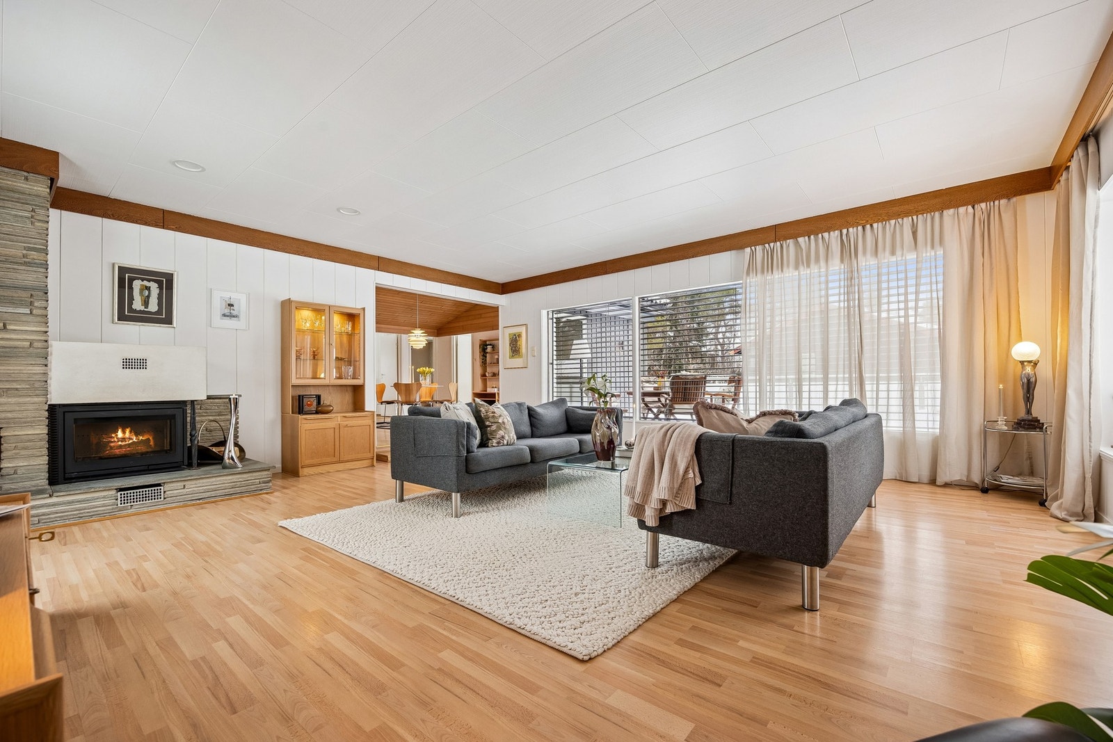 Peisestuen innbyr til samvær, kos og avslapning. Galleribilde