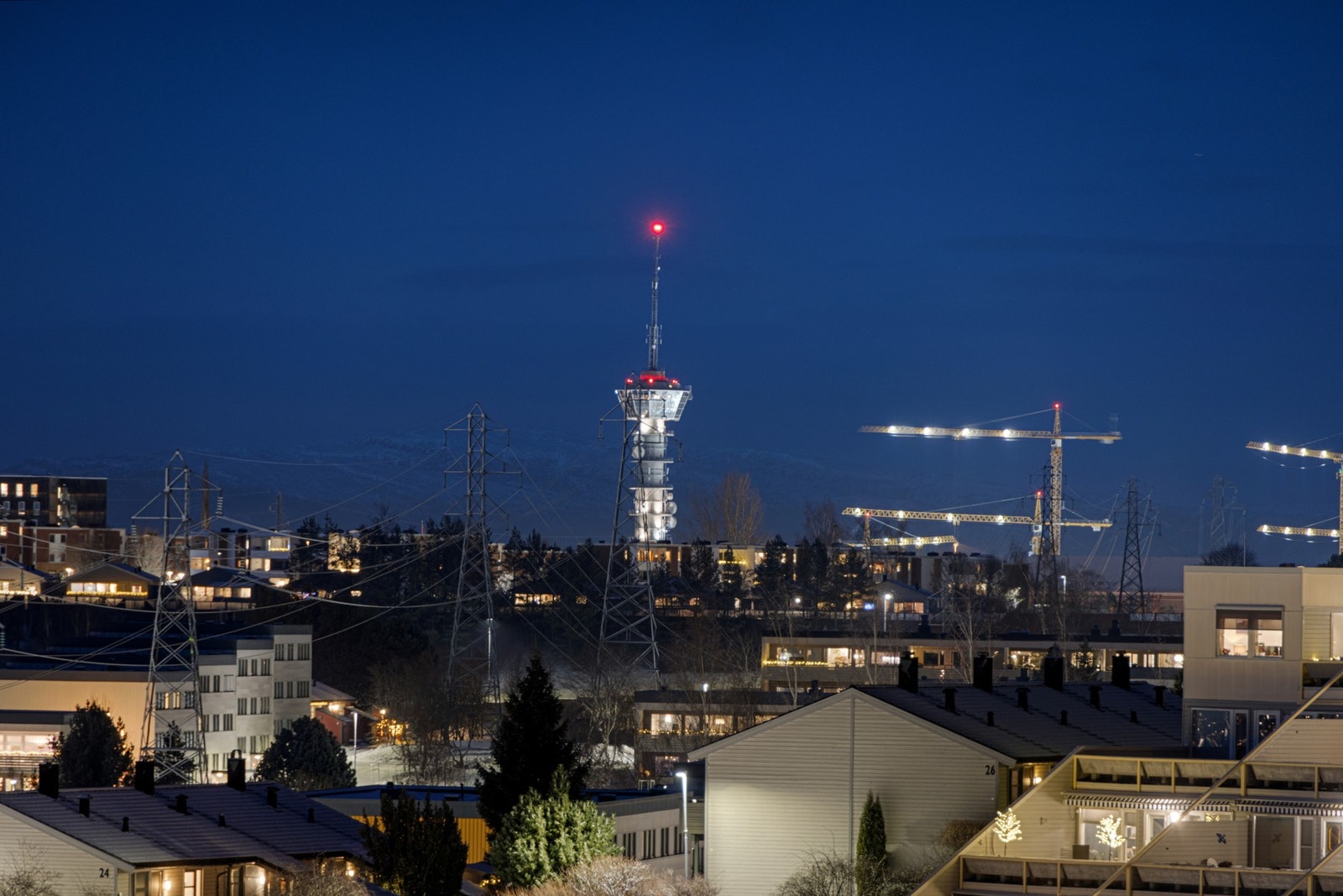 Fantastisk utsikt fra huset. Galleribilde