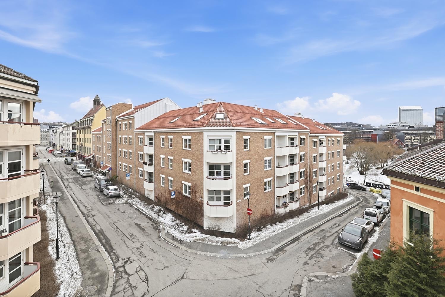 Utsikt fra balkongen Galleribilde