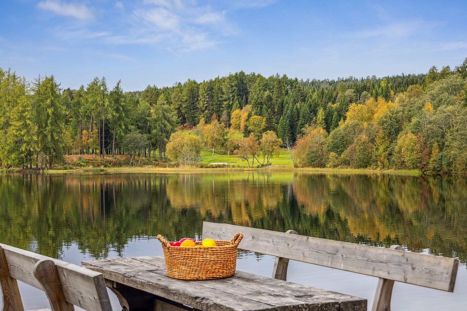 Fra leiligheten er det kort vei til flere flotte vann og badeplasser ved inngangen til Bymarka. Galleribilde