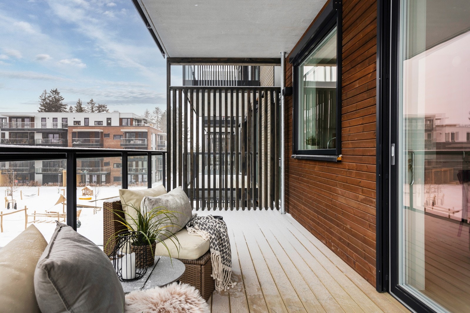 Stor balkong på ca 11,5m2 Galleribilde