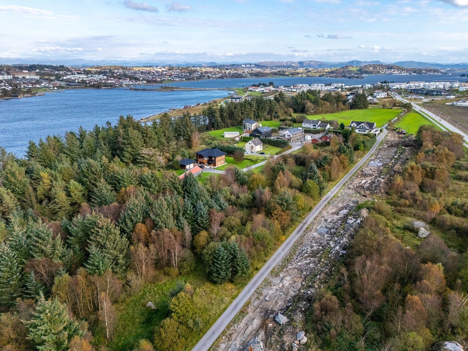 Like ved nylig nyere boligfelt som er etablert i senere tid. Galleribilde