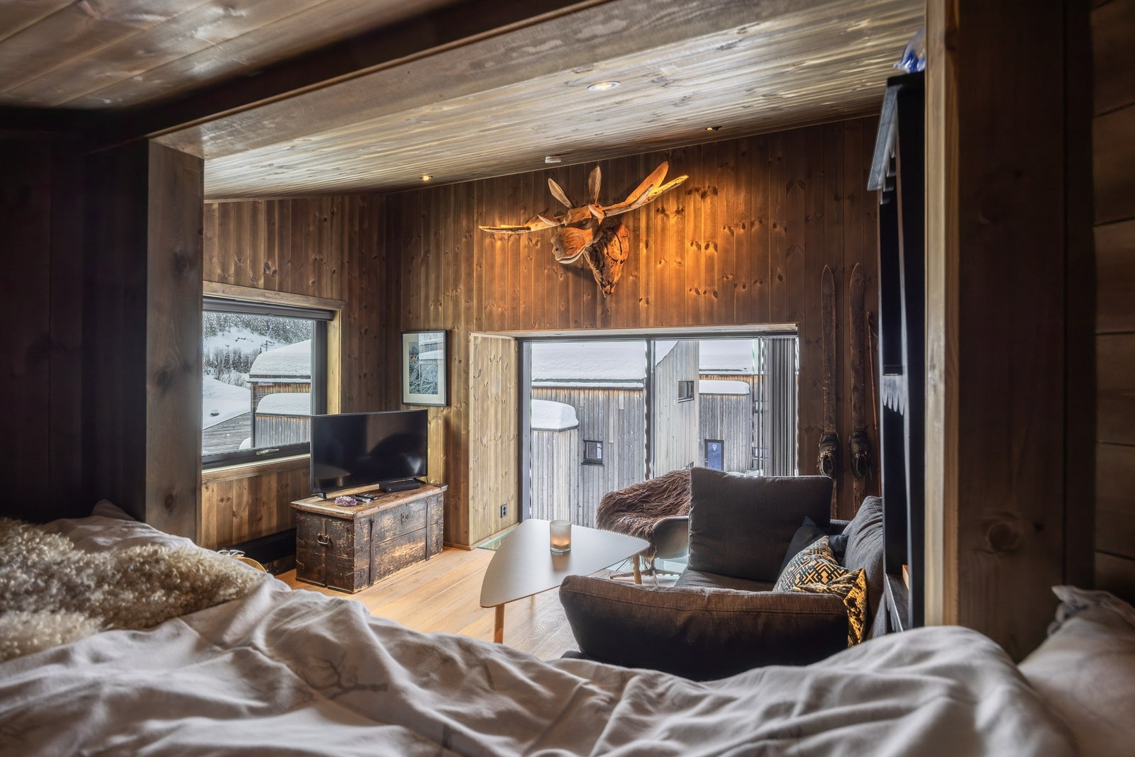 Utsikt fra sovealkove. Galleribilde