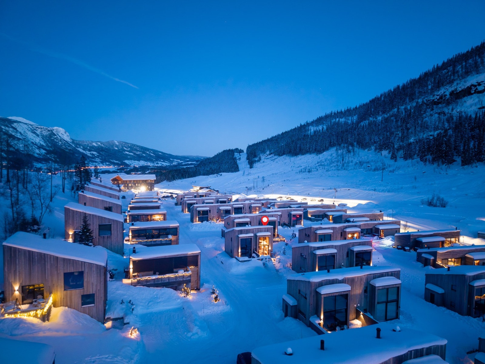 Tottelie består av flere ulike hyttetyper og danner en hyggelig liten fjell-landsby. Galleribilde