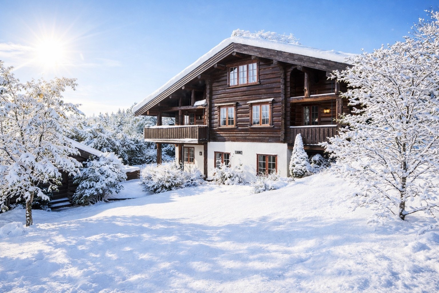 Stor fin plen som innbyr til lek og moro i trygge omgivelser. Boligen ligger også i blindvei. Galleribilde