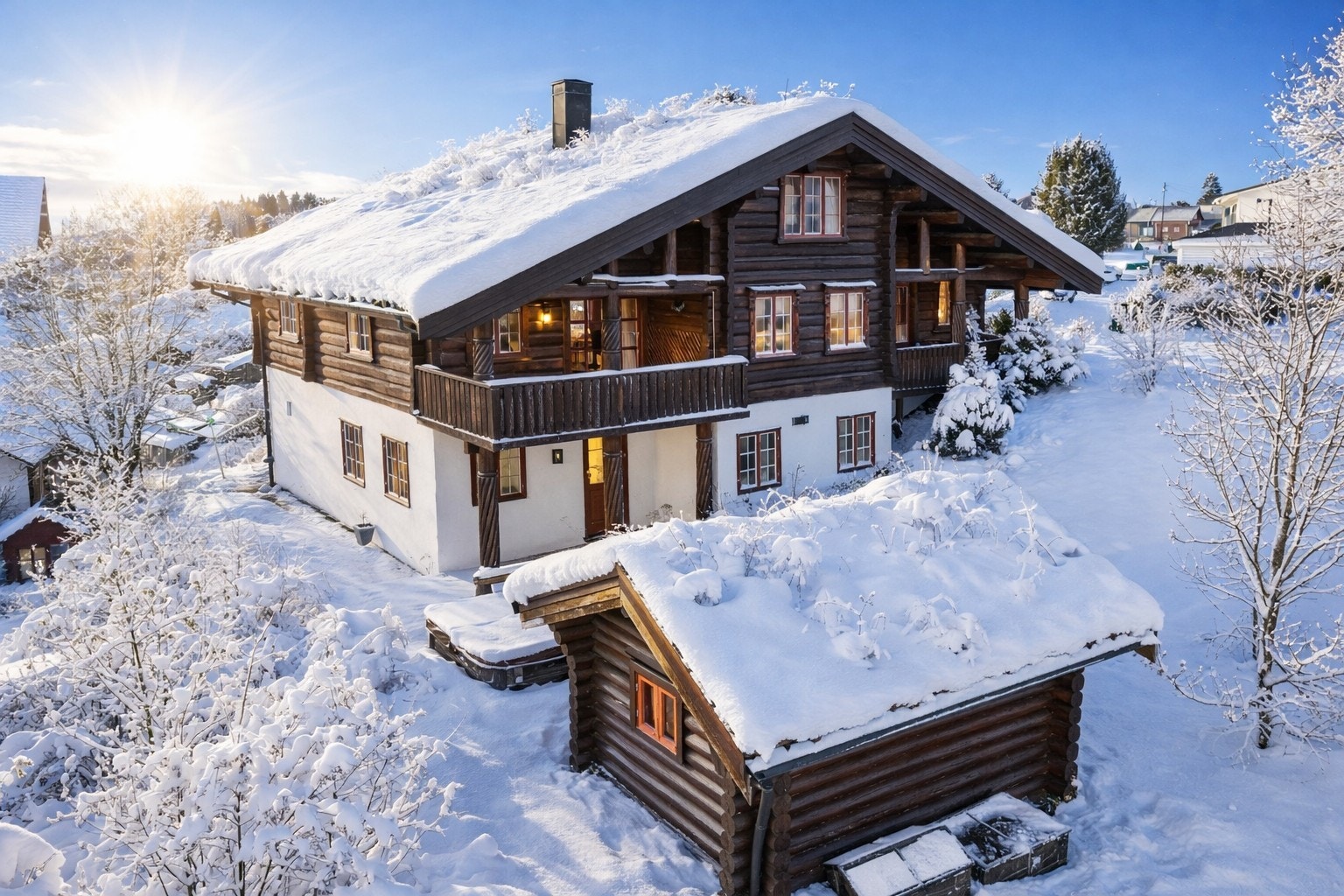 Romslig hage med mulighet for frukttrær og dukkestue / anneks. Galleribilde