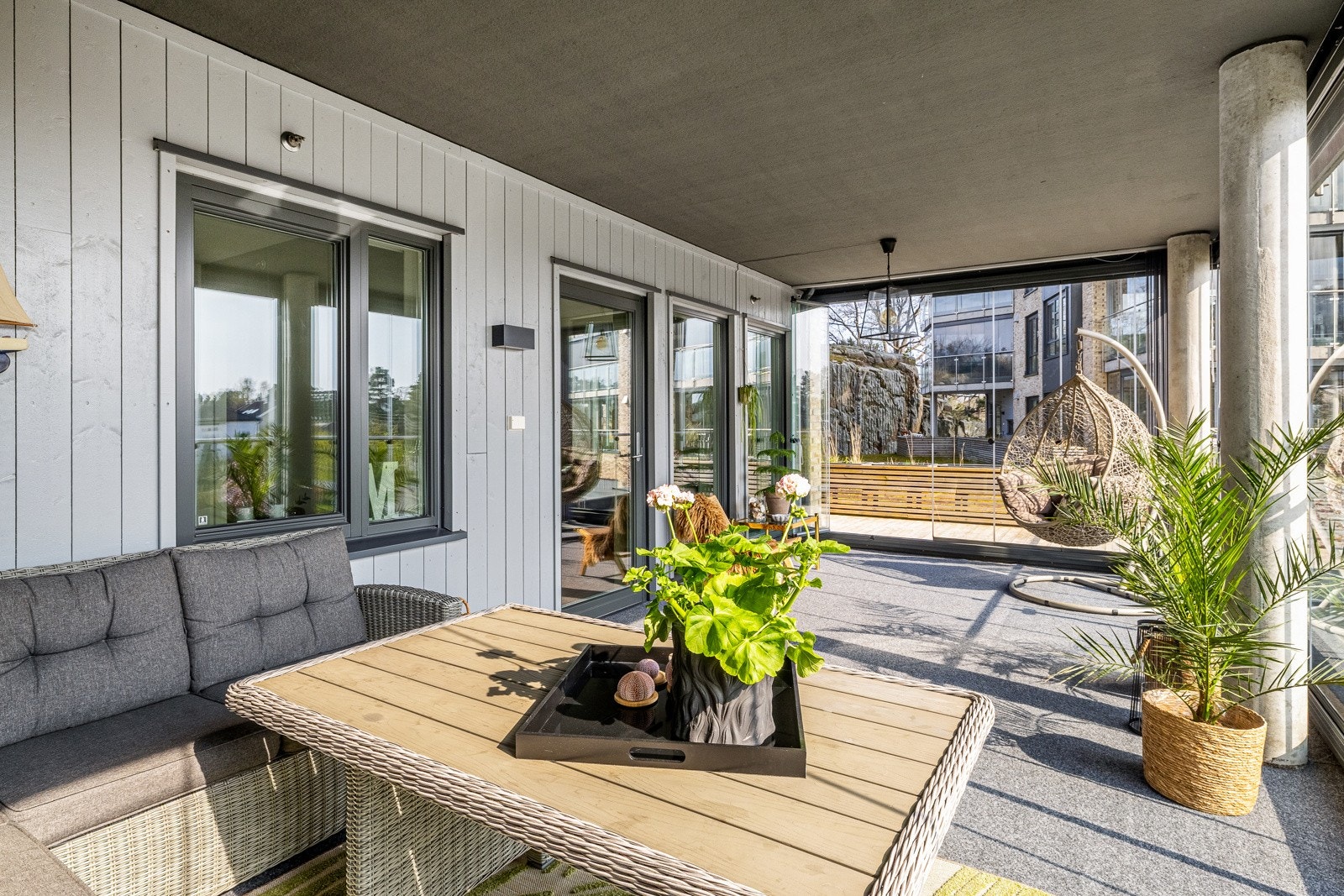 Lun og hyggelig plass med gode solforhold Galleribilde