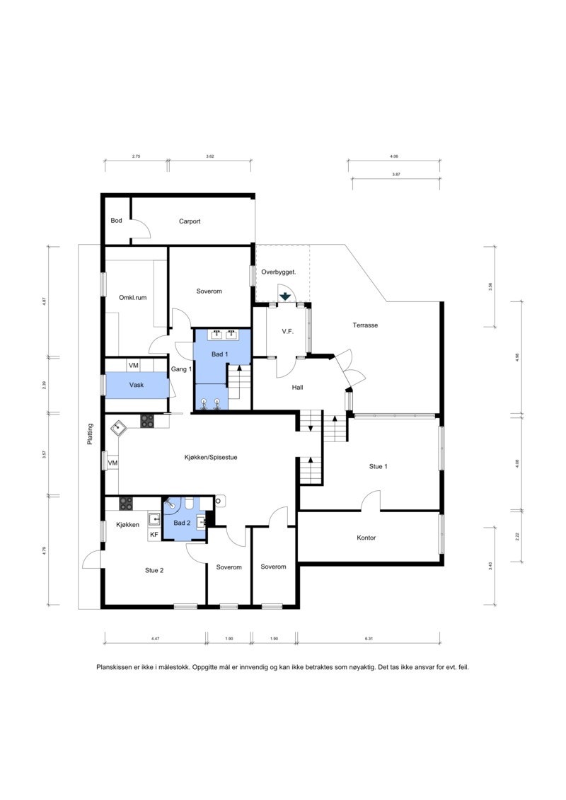 Plantegning. Galleribilde