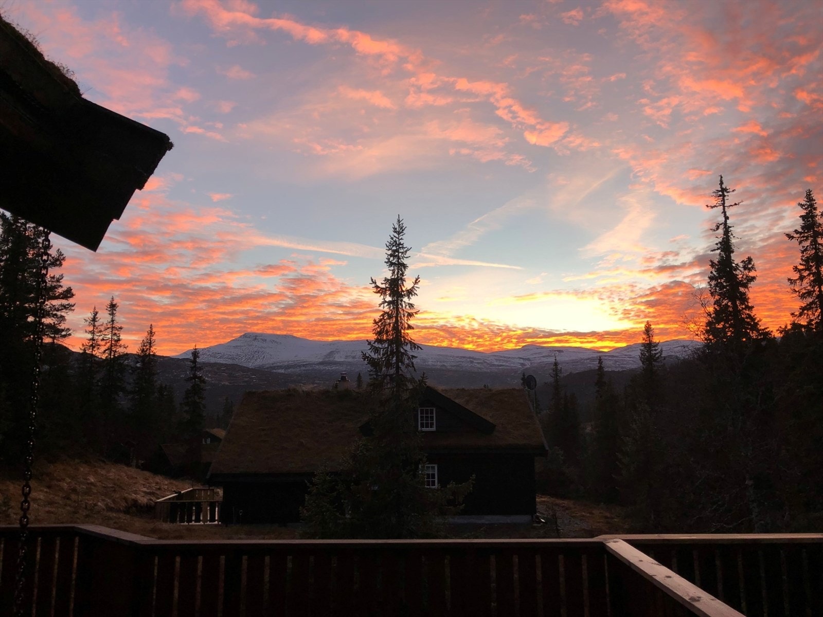 Fantastisk kveldssol Galleribilde