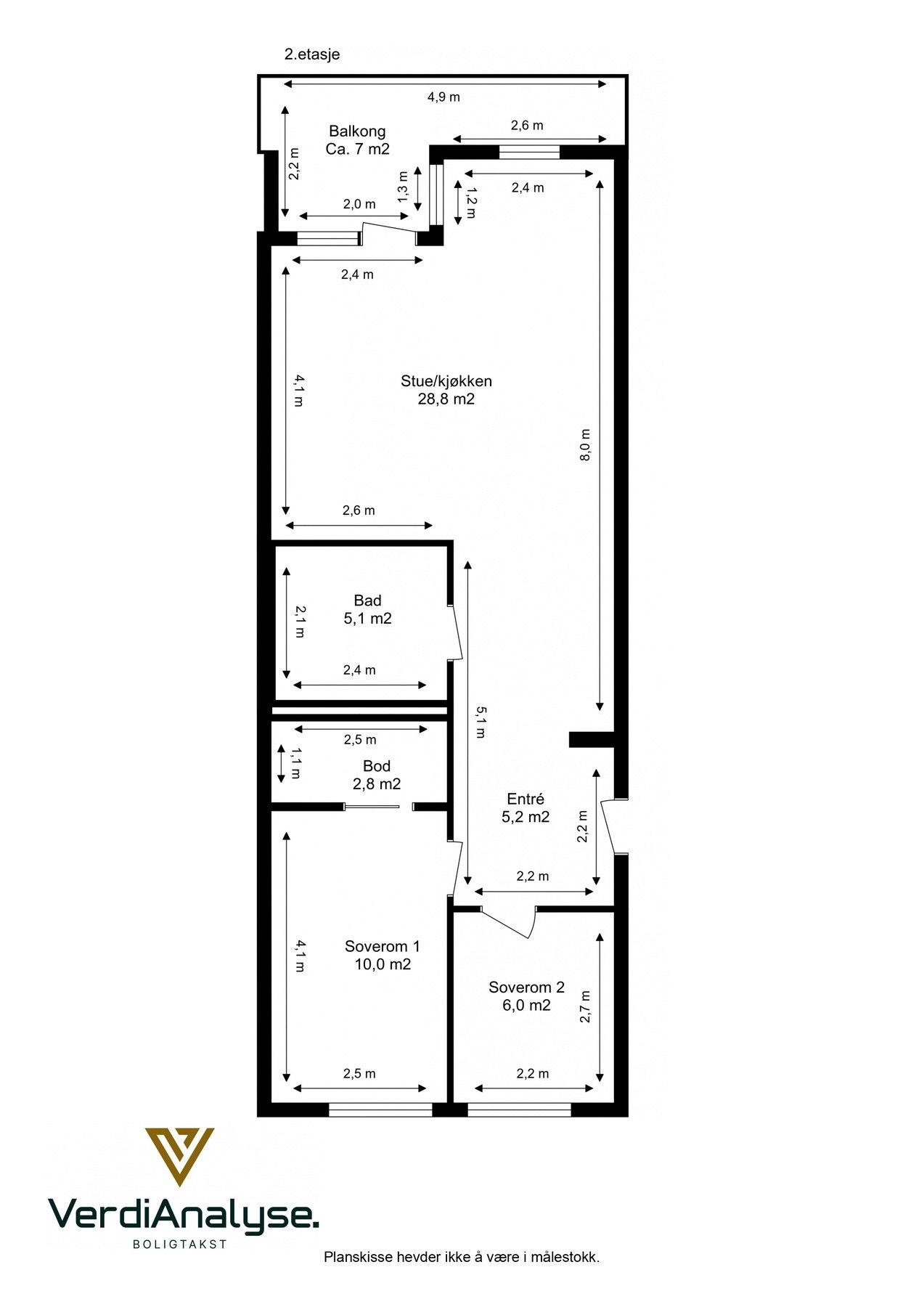 Planskisse Galleribilde