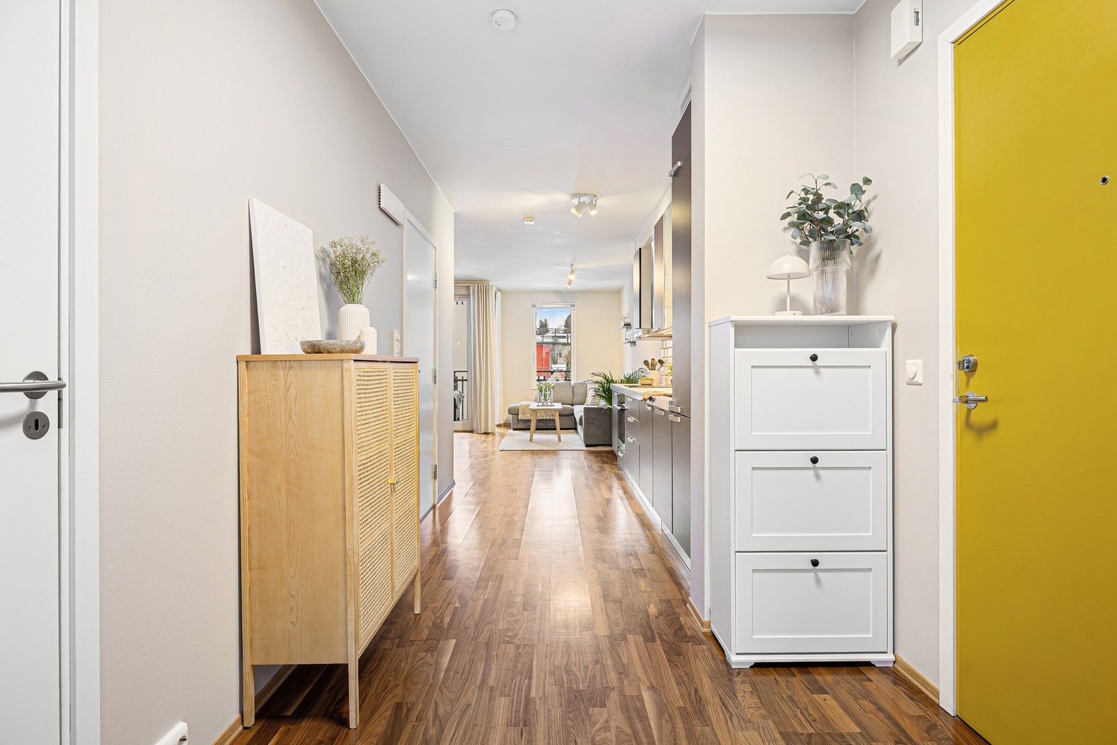 Entréen binder leiligheten fint sammen Galleribilde