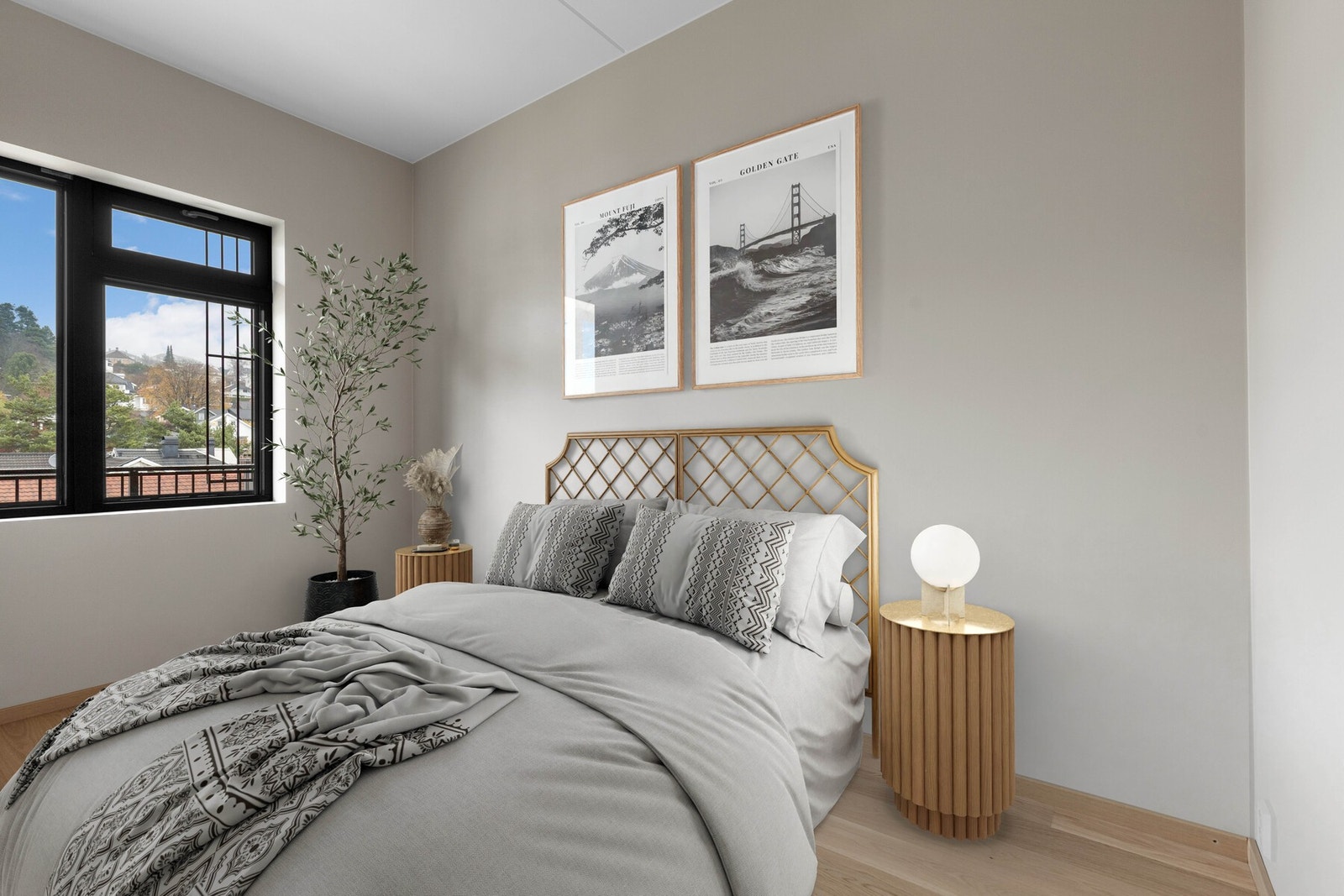 Leiligheten disponerer to lyse og pene soverom. Galleribilde