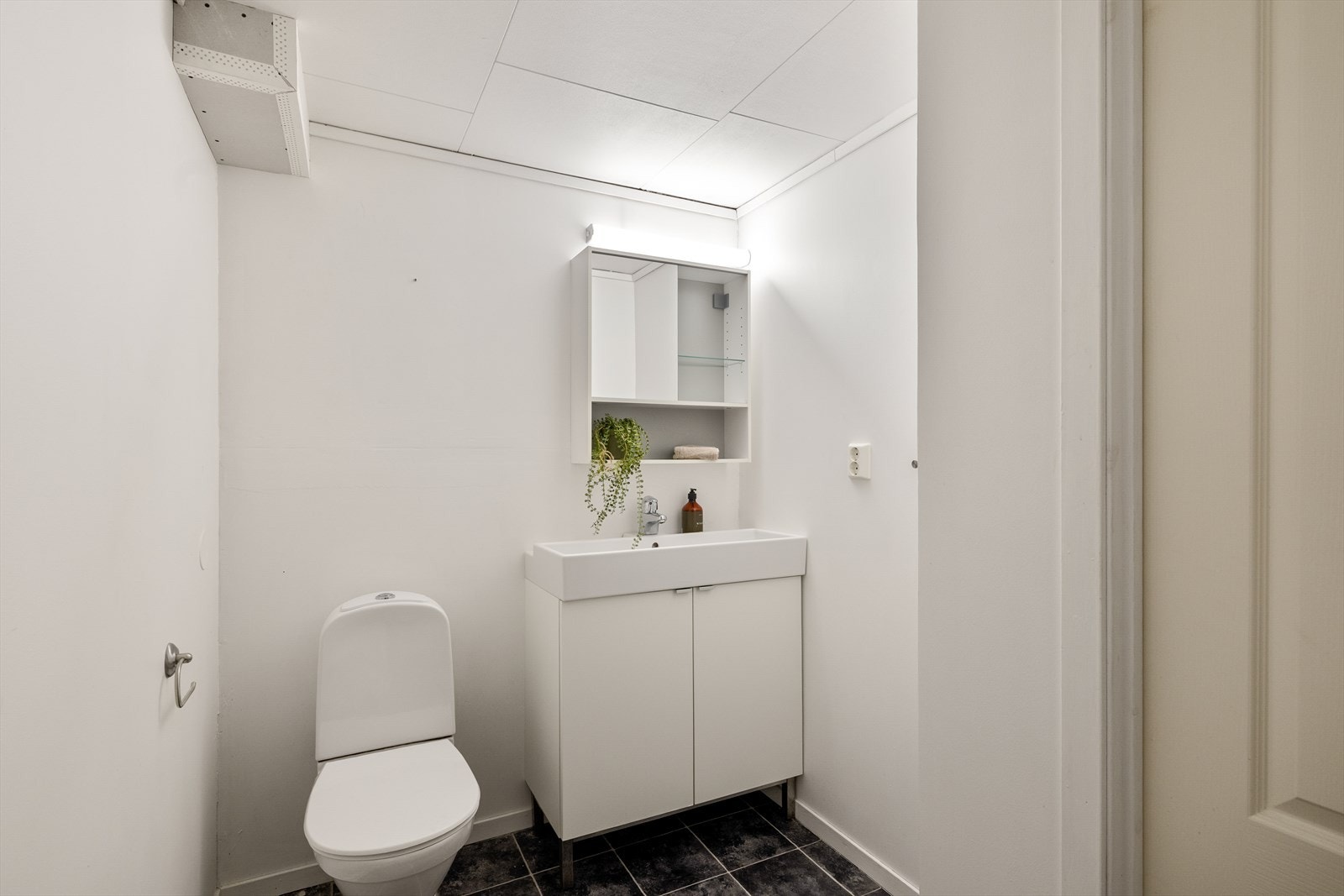 Toalettrom i underetasjen. Galleribilde