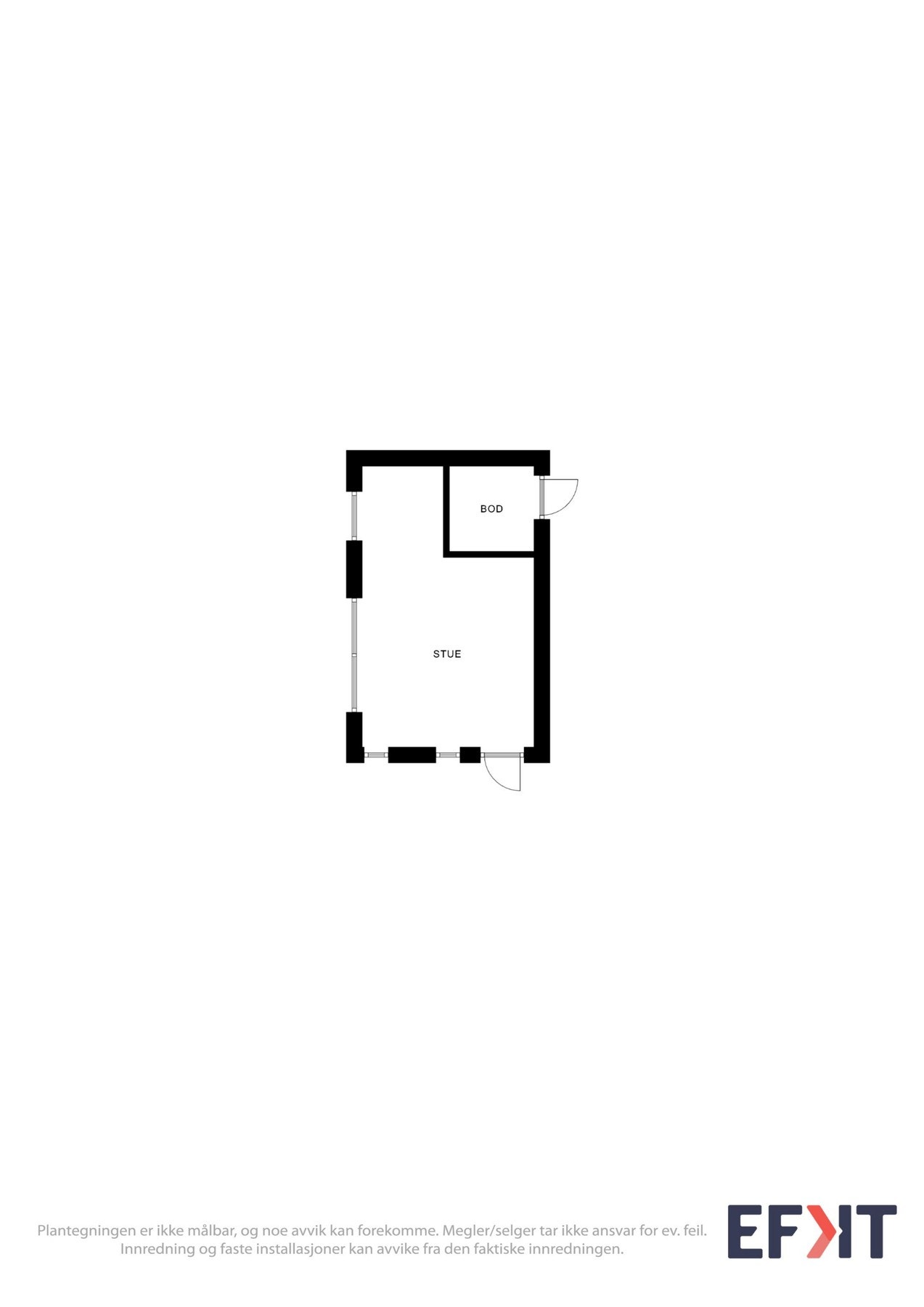 Plantegning anneks. Galleribilde