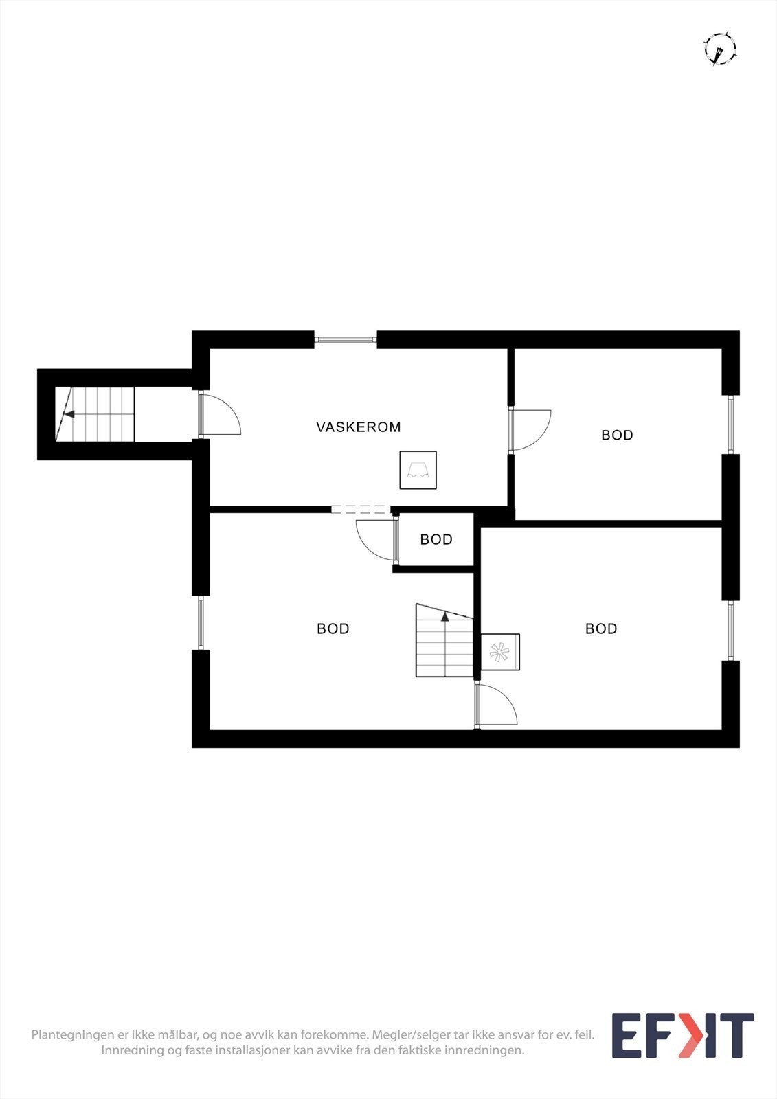Plantegning kjeller. Galleribilde