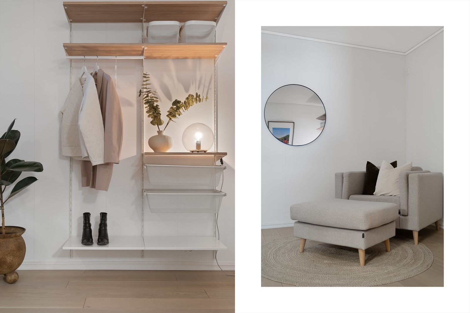 - Entréens størrelse gjør at man har plass til en romslig garderobeløsning om ønskelig - Galleribilde