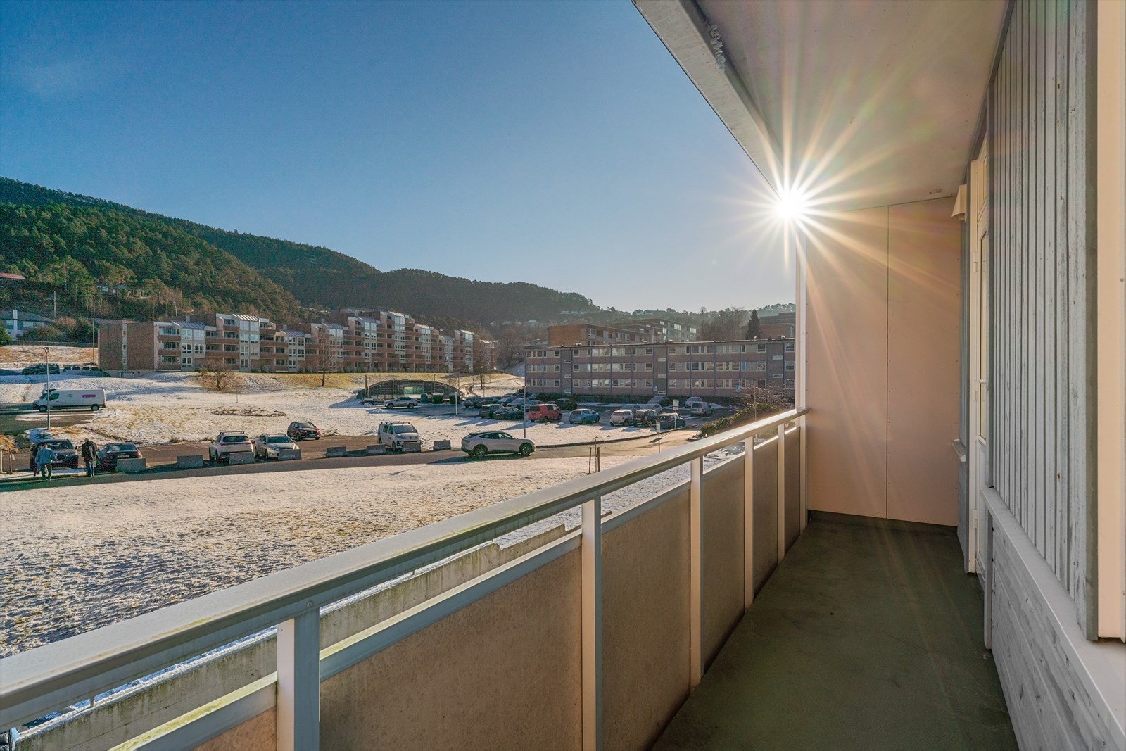 - Denne balkongen måler 5,7 m² - Galleribilde