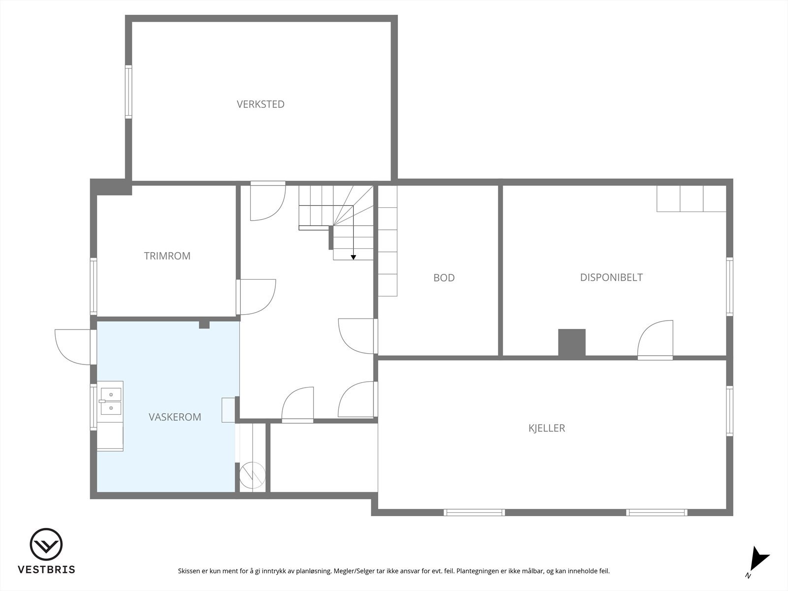 Plantegning grunnplan Galleribilde