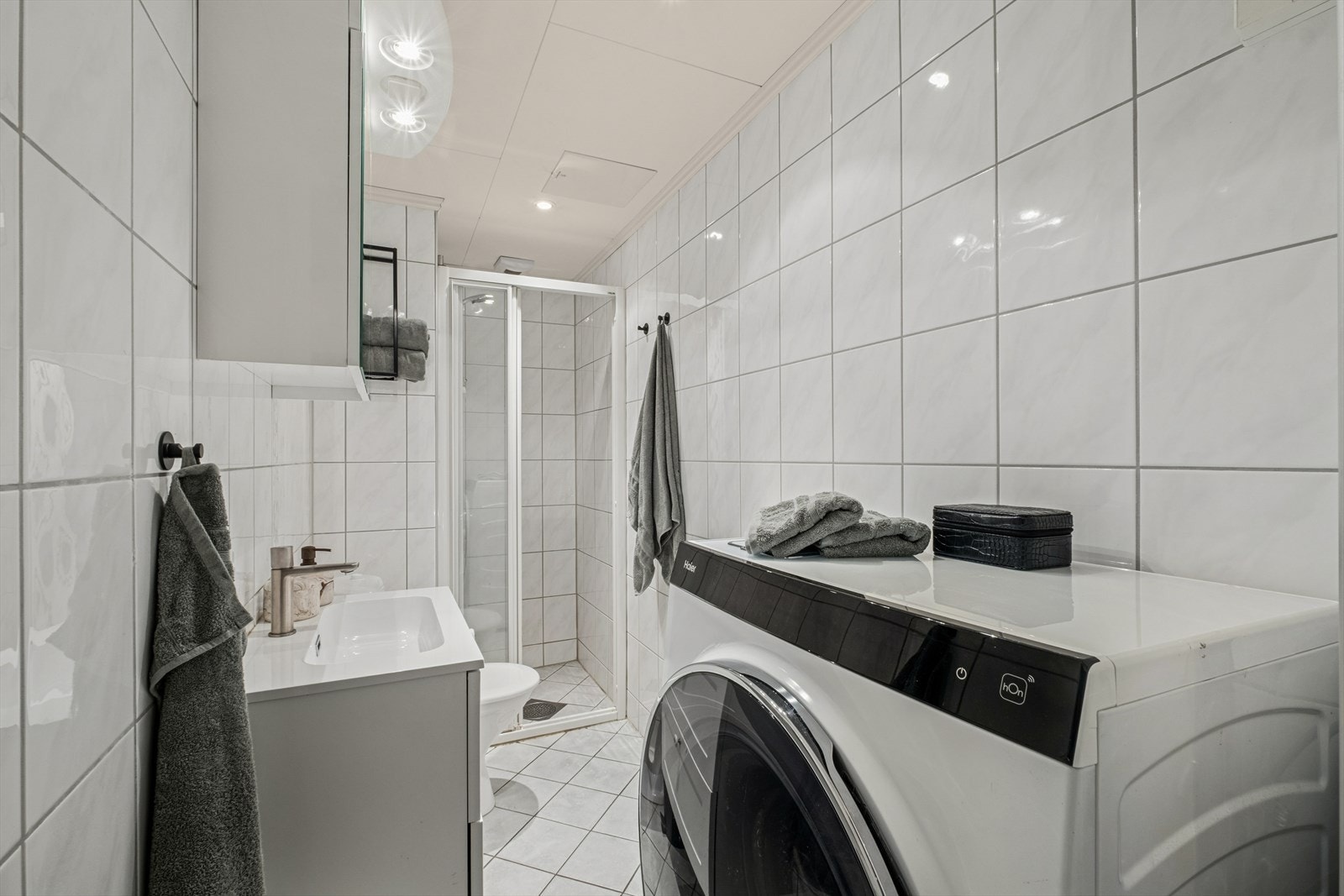 Baderommet ble pusset opp i 2010 i regi av borettslaget. Galleribilde