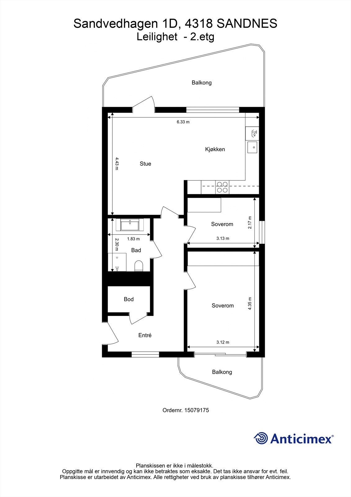 Plantegning - 2 etg. Galleribilde