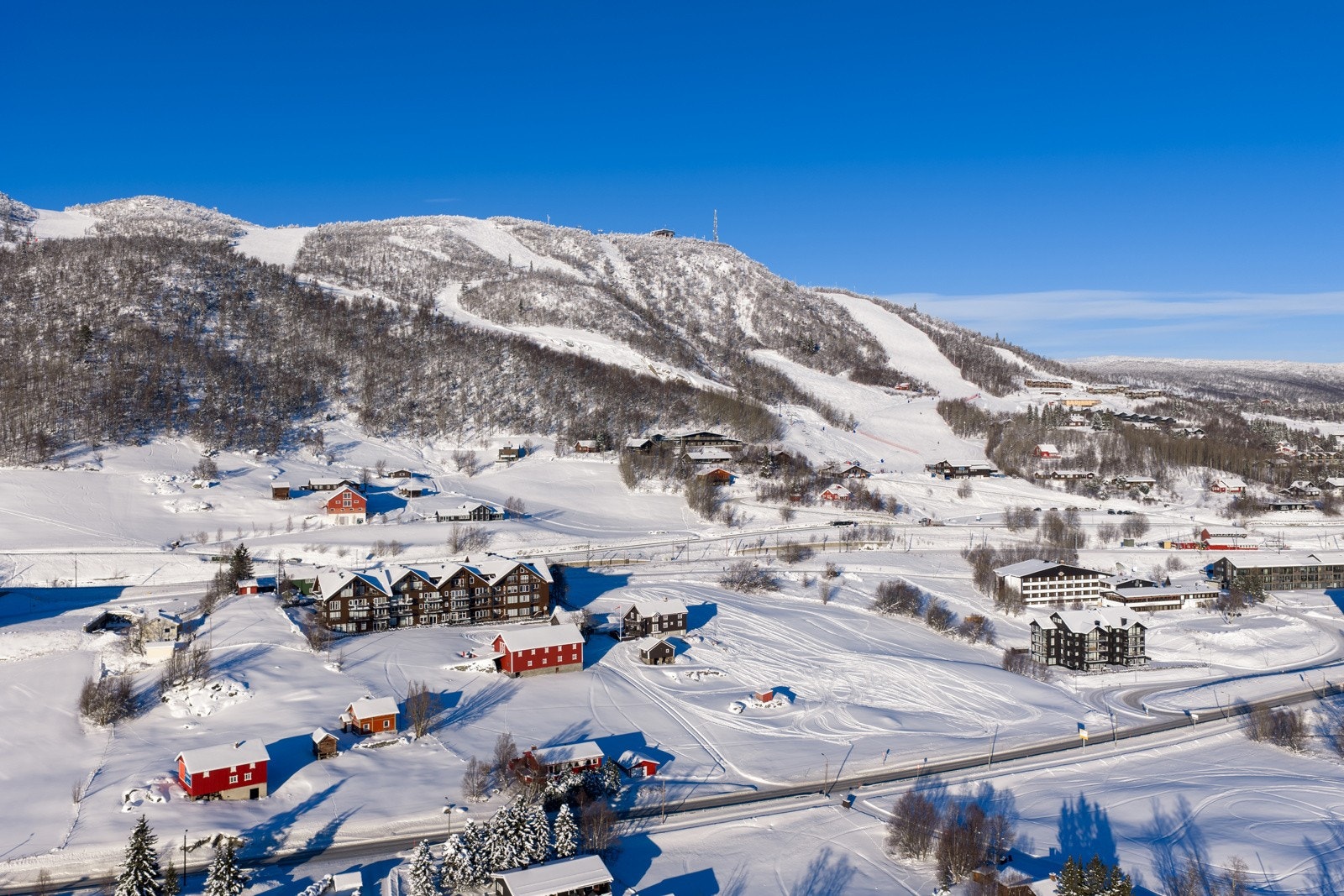 Her har man kort avstand fra både togstasjon og Geilo sentrum Galleribilde