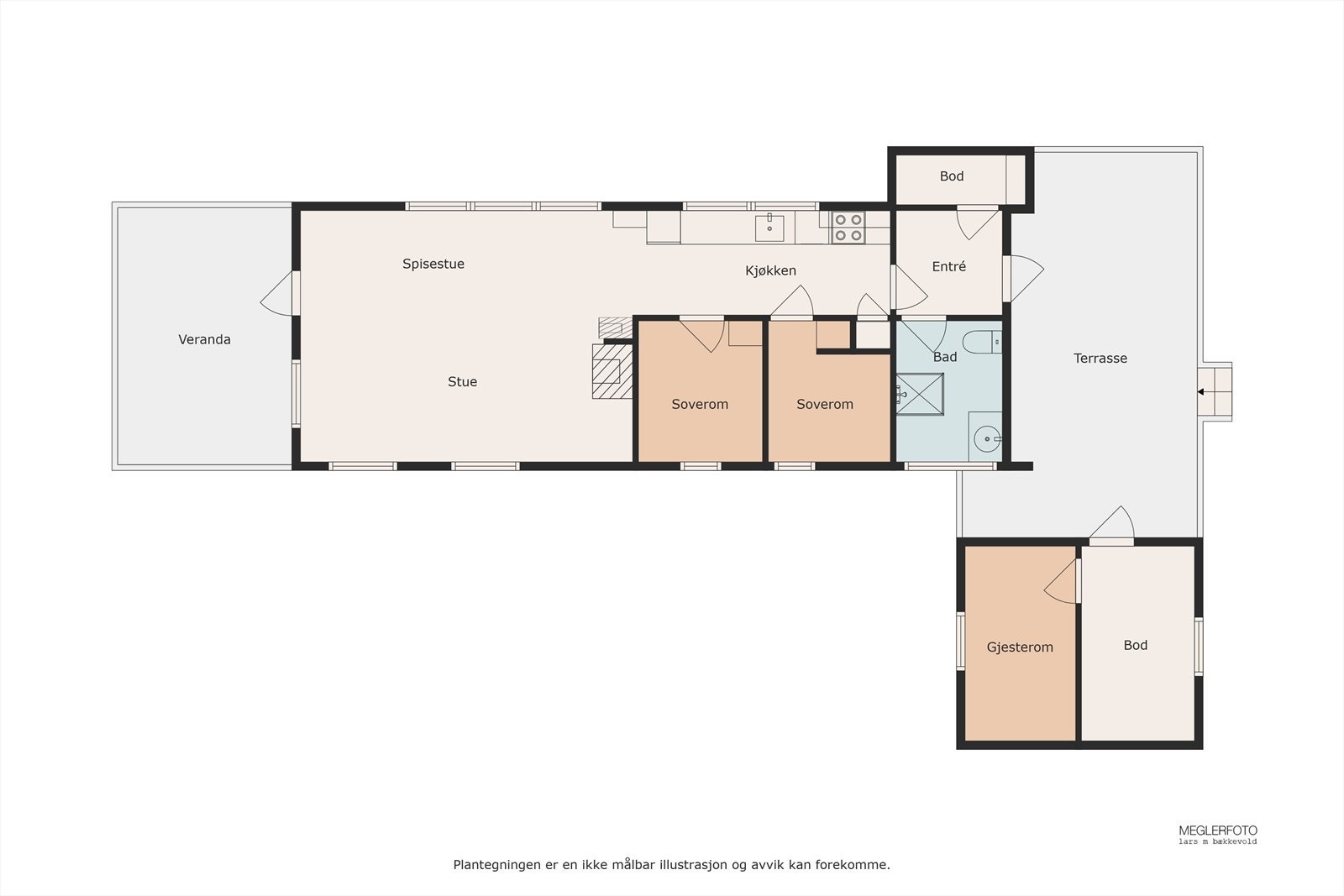 Planskisse over Rømåsen 493. Galleribilde
