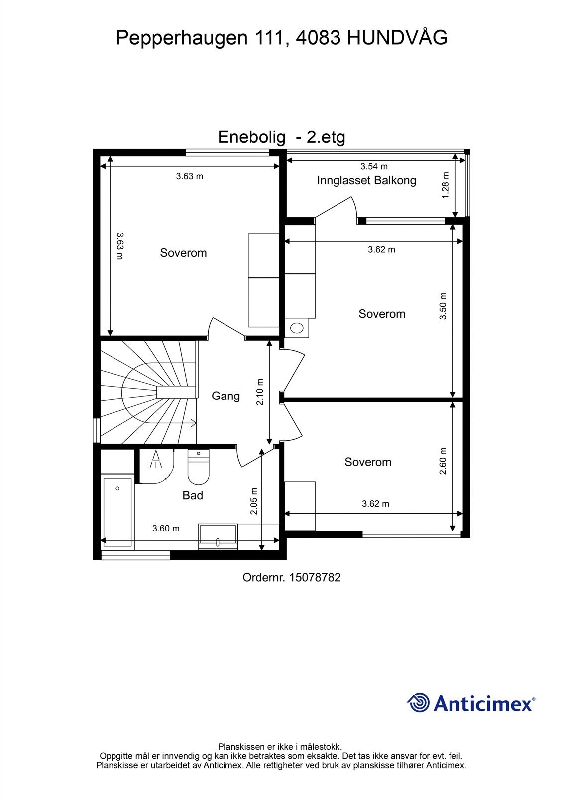 Plantegning 2.etg. Galleribilde