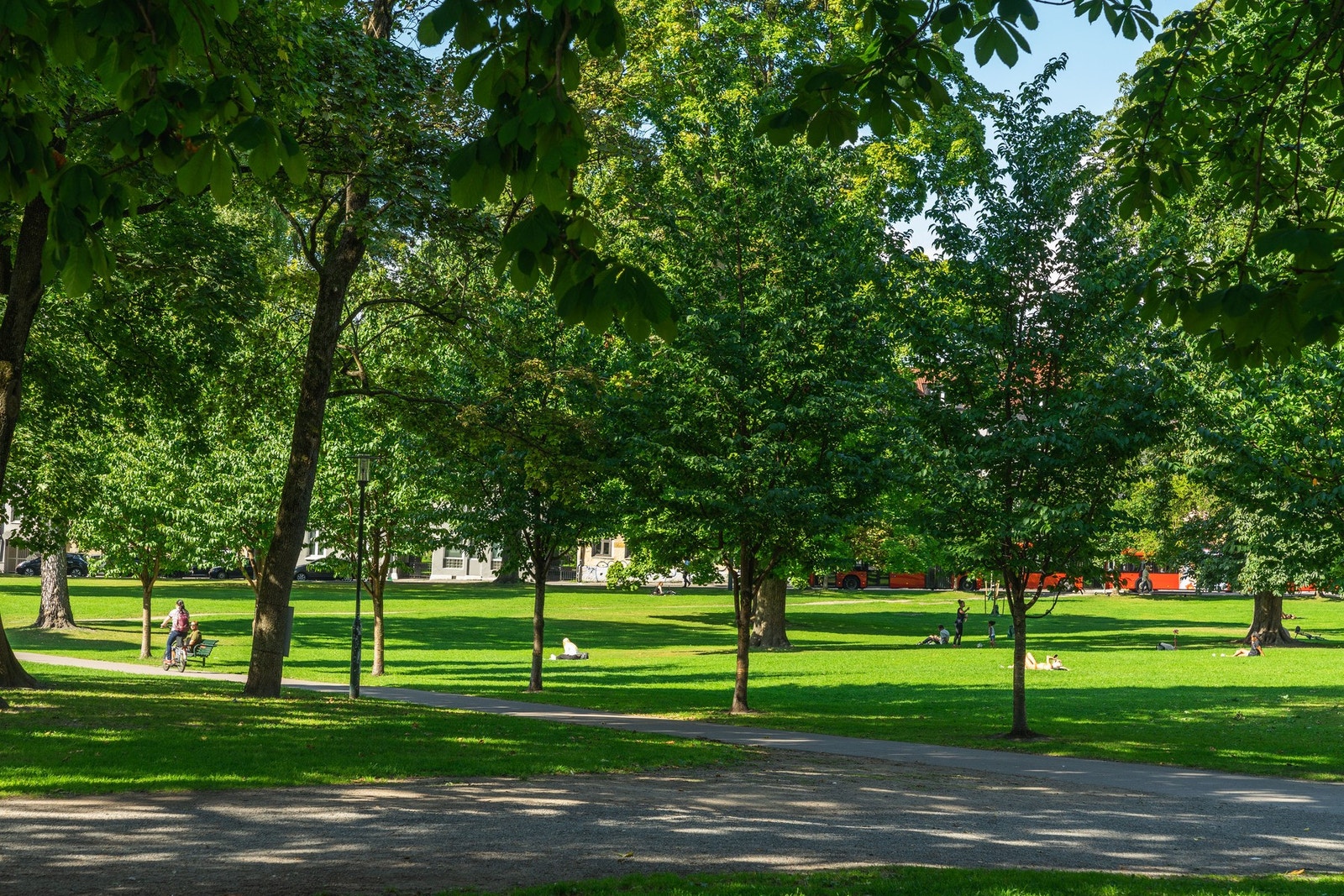 Idylliske Sofienbergparken. Galleribilde