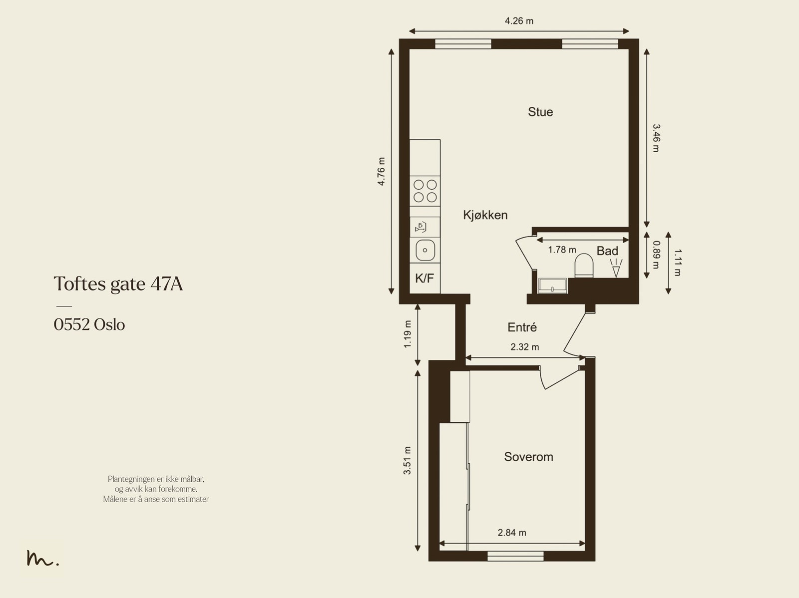 Den praktiske, gjennomgående planløsningen sikrer god romfølelse. Galleribilde