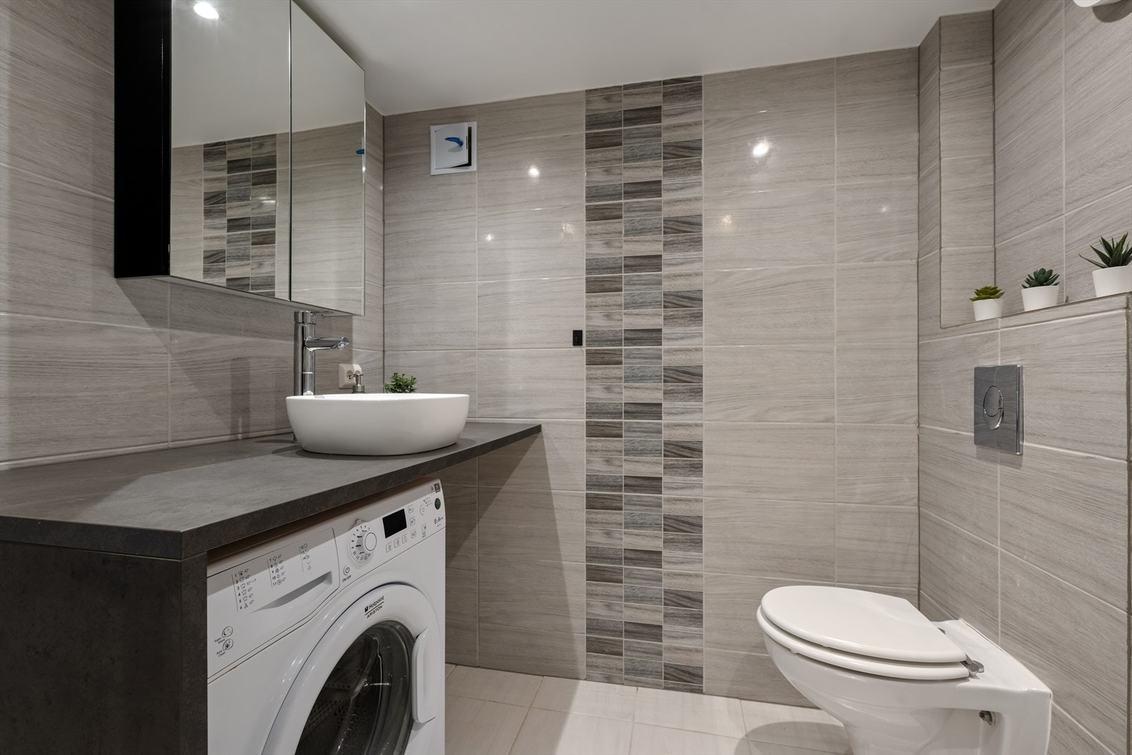 Opplegg for vaskemaskin. Galleribilde