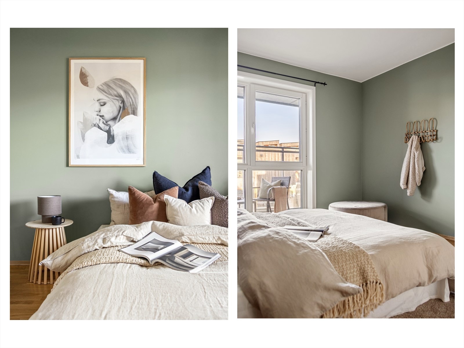 Rommet er malt i en flott fargetone som gir rommet en lun og eksklusiv karakter. Galleribilde