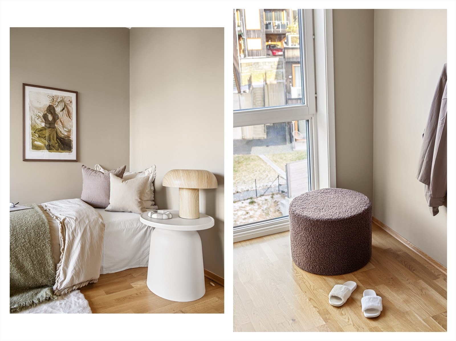 Dette rommet er også nymalt i februar 2026. Galleribilde