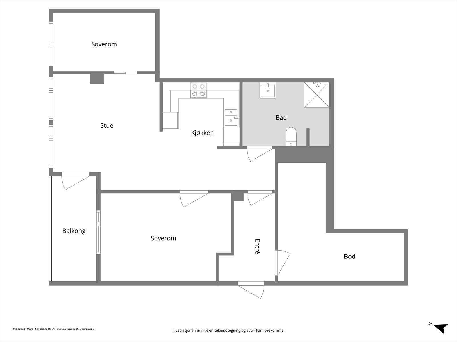 Planskisse Galleribilde