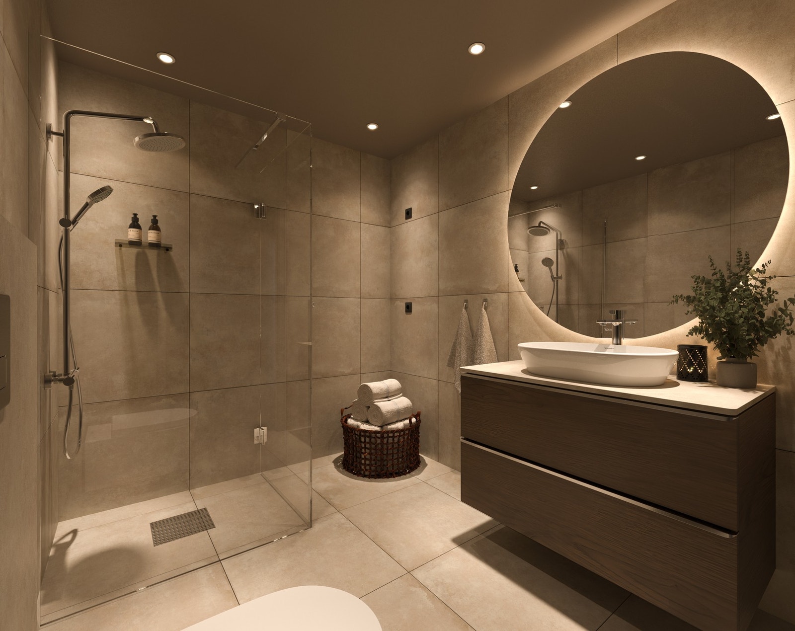 Illustrasjon viser bad med standard leveranse i prosjektet. (kan avvike fra faktiske forhold) Galleribilde