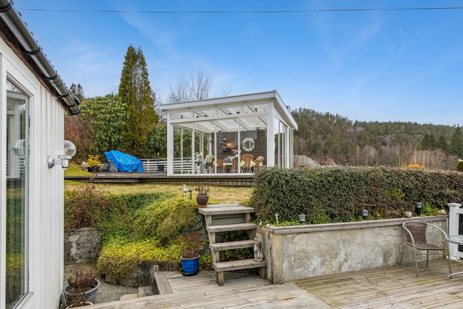 Terrasser, vinterhage, og fine uteområder. Galleribilde