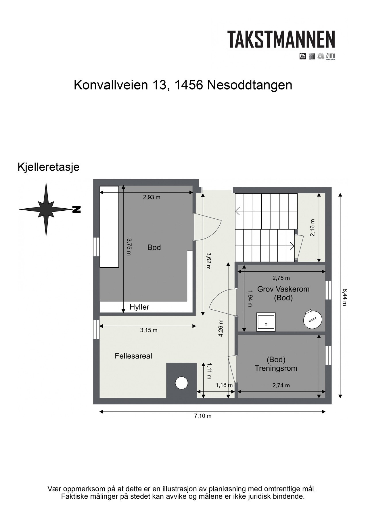 Plantegning kjelleretasje. Galleribilde